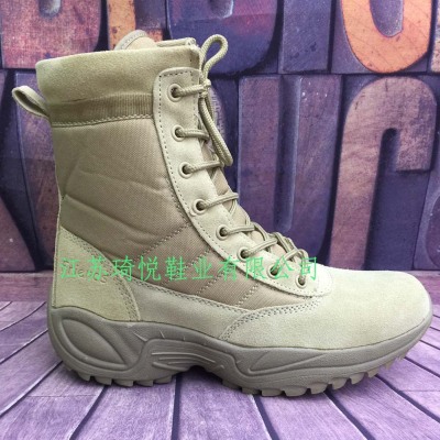 High-Top Military Boots Super Light Breathable Special Forces Military Boots Leather Material Combat Boots Wholesale