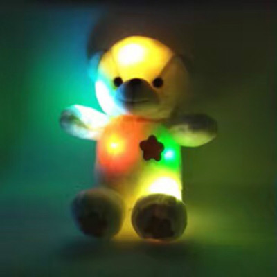 Luminous teddy bear cuddle bear plush doll, doll, recording the doll