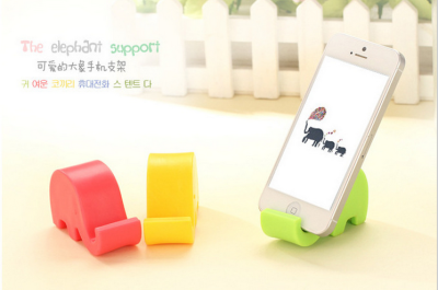 Mini elephant mobile phone holder cute mobile phone Mini rack support gift