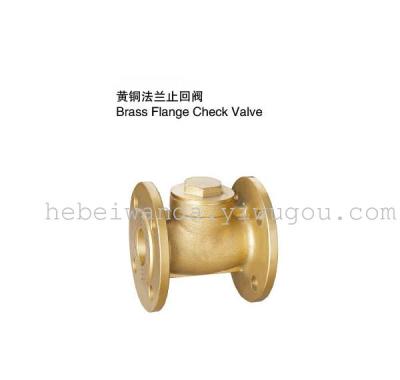 Brass flange check valve manufacturers direct sale
