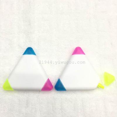 Three color triangle shaped flower petal fluorescent pen shape pen creative pen advertisement pen