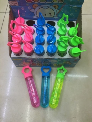 Hot sales *1028 mini bubble stick color box with 13CM long colored bubble water
