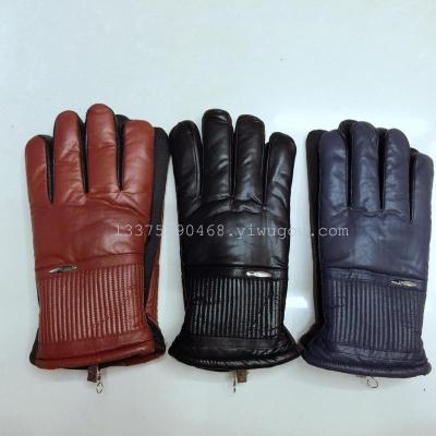 2016 new winter men's leather cotton gloves anti cold proof gloves wholesale cheap wind