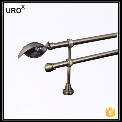 good quality metal double curtain rods 