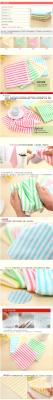 Color stripe thick microfiber wash towel kitchen home oil cleaning cloth washing cloth towel