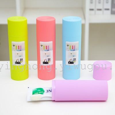 446 Travel Portable Toothbrush Box Simple Tooth Cup Candy Color Mouthwash Cup