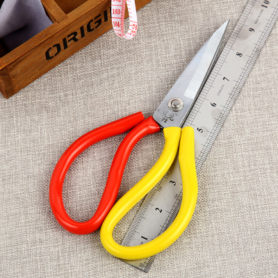 Genuine shuanglong civil scissors delicate sleeve tailor flat shear strength clothing cloth scissors supplies wholesale