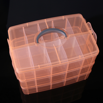 30 compartments detachable storage box with lid portable accessories sorting box storage box