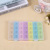 Fashionable 28-grid medicine box jewelry transparent beads electronic accessories beads rectangular plastic box