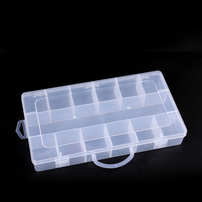 13 cases can be carried jewelry box electronic accessories were beaded rectangular plastic box