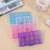 15-grid single button jewelry transparent beads electronic accessories beads rectangular plastic box