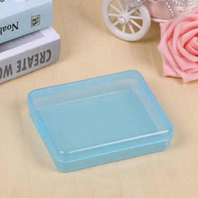 New transparent empty box simple square receiving box powder puff box eyelash box jewelry box accessories box accessories box