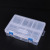 Double-button 16 Double layer storage box jewelry box transparent beads electronic accessories beads plastic box