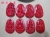 Ceramic soul Taiwan cinnabar eight patronuses tag pagoda three bucket bead accessories wholesale