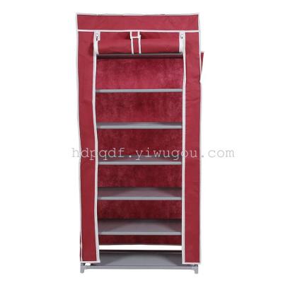 Seven layer coated cloth dust simple shoe 7 layers of cloth non-woven shoe rack rack