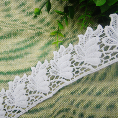 Accessories exquisite water soluble lace milk silk lace bar code embroidery factory direct sales