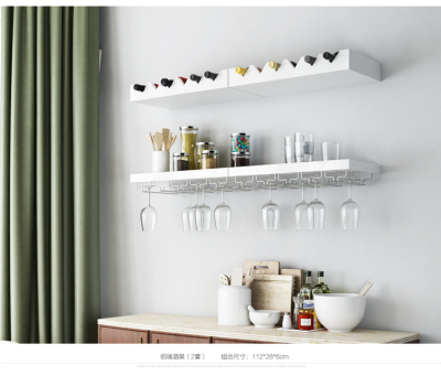 European-Style Wine Cabinet Wine Rack Display Stand Creative Cup Holder Restaurant Wine Rack Wall Shelf