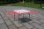 Portable white plastic folding table outdoor hollow blow table square camping table, household dining table