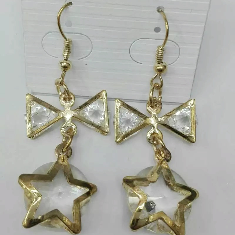 韩国新款耳环五角星蝴蝶耳环百搭女
