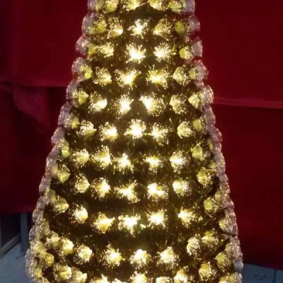 Christmas tree Christmas tree lamp LED golden leaf fiber