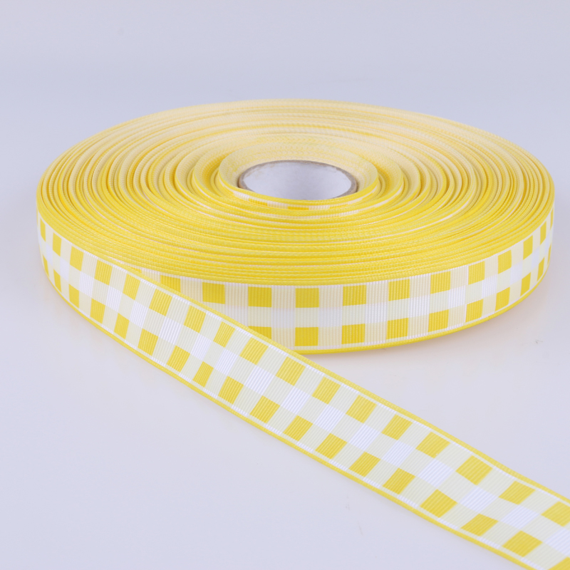 涤纶材质罗纹带 格子图案 功能多用