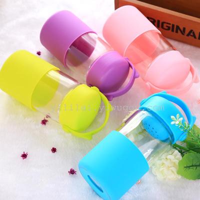New fashion candy tea cup high borosilicate glass cup with handle cup girl student portable