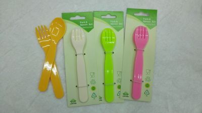 Plastic fork spoon set children Tableware Baby Children Products Company gift small gifts