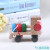Environmental protection wooden toy building block train three section building block small train geometry