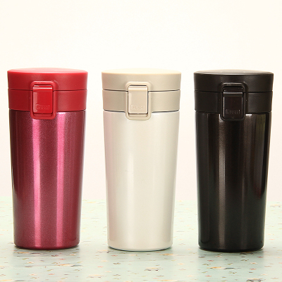 The new large capacity of high-grade stainless steel vacuum insulation Cup creative jumping straight portable tea cup