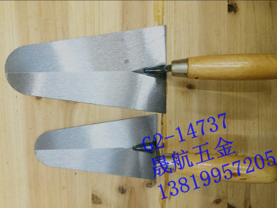 In the peach shaped Bricklaying knife blade clean wood handle double semicircle Bricklaying knife hardware tools