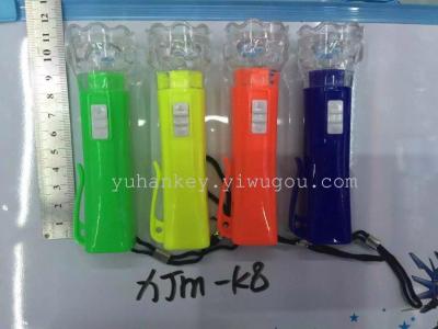 XJM-K8 transparent flashlight head pendants wholesale