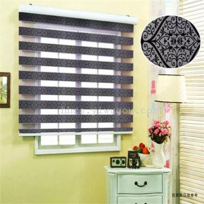 Customized Finished Product New Double-Layer Soft Gauze Curtain Home Office Supplies Circulation Curtain Factory Cortina Duo Rolelr