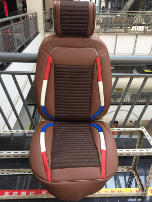 2016 new AMF- split 3D bar leather linen car seat