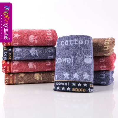 Direct manufacturers put Apple dark dragon Ting cotton towel wholesale AB yarn jacquard towel (10 Pack)