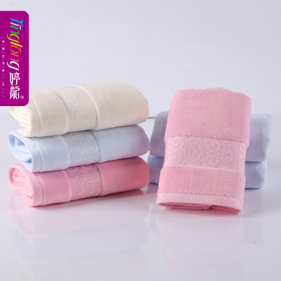 Yiwu daily twistless yarn jacquard cotton towel color customized advertising merchandise absorbent towel adult tissue