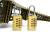 High quality 3 digits Brass Combination lock,brass combination padlock