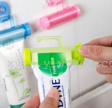 牙膏伴侣吸盘挂钩挤牙膏器 牙膏小伙伴牙膏挤压器 洗漱用品