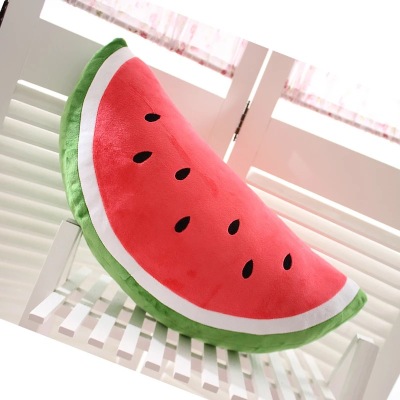 Creative pillow cushion cushion triangle plush toy watermelon fruit plush toy doll