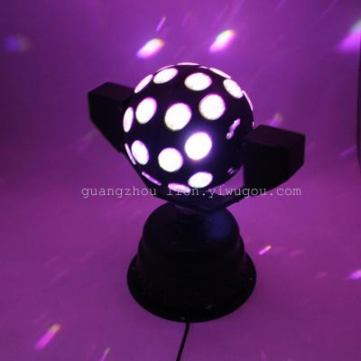 Factory Direct Sales Led Double Arm Single Grounder Stage Lights Colorful Change Wedding Bar Lamp Moving Head Rolling Light