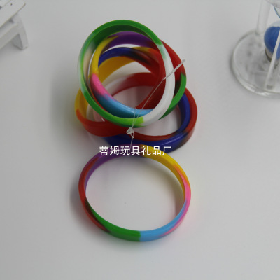 Luminescent and thickopened silicone bracelet fashion accessories