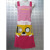 Korean version of yeast washed cotton square dog cartoon three-dimensional embroidery apron antifouling with home apron
