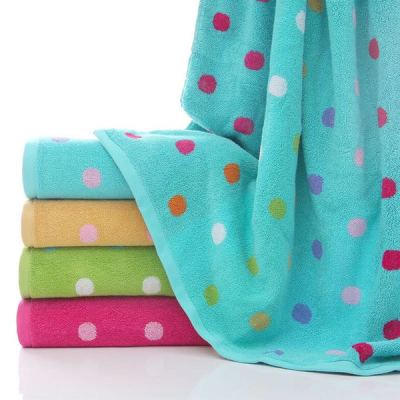 32 cotton yarn dot wave colorful sky towel