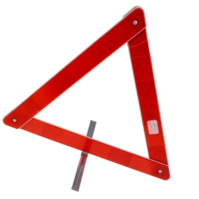 Reflective triangle parking warning sign tripod triangle warning frame folding design