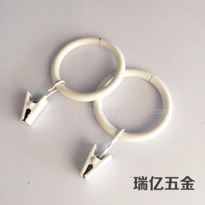 Spray Paint Curtain Clip + Ring Curtain Clip Sub Hook with Ring Cloth Curtain Clip All Metal Door Curtain Clip