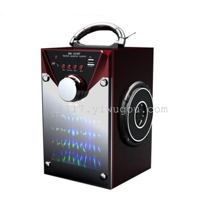 Outdoor mobile sound card portable Bluetooth speakers square dance subwoofer