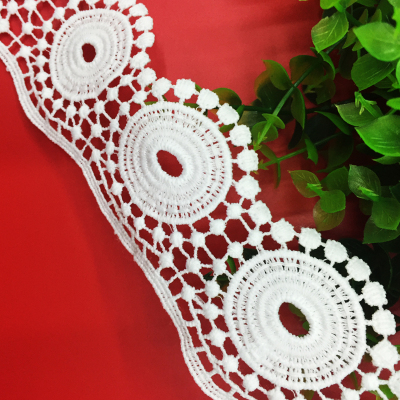 Factory direct lace accessories embroidery water soluble lace milk silk fashion