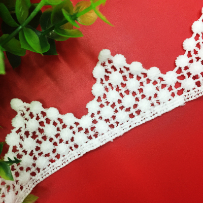 Water soluble lace embroidery triangle bar code milk silk accessories manufacturers direct sales