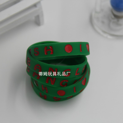 Silicone Bracelet Customized Wrist Strap for Sports Customized Identification
