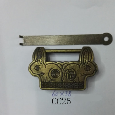 Jin Feng Hardware Craft fittings factory wholesale lock metal cross lock quality handicraft lock