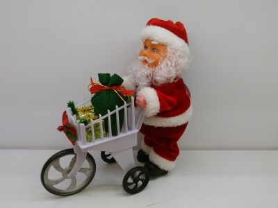 9123 Santa Christmas gifts Christmas toy gift push cart
